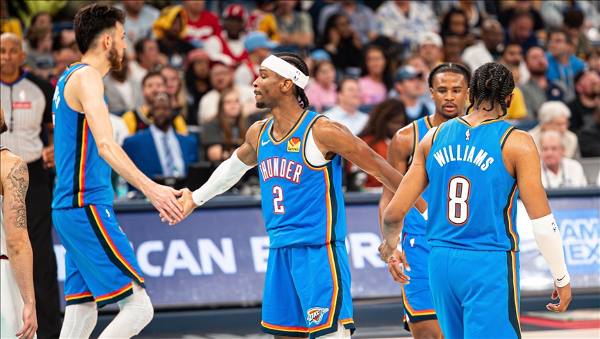 NBA'de Thunder, 29 sayı geriden gelip Grizzlies'i 114-108 yenerek seride 3-0 öne geçti
