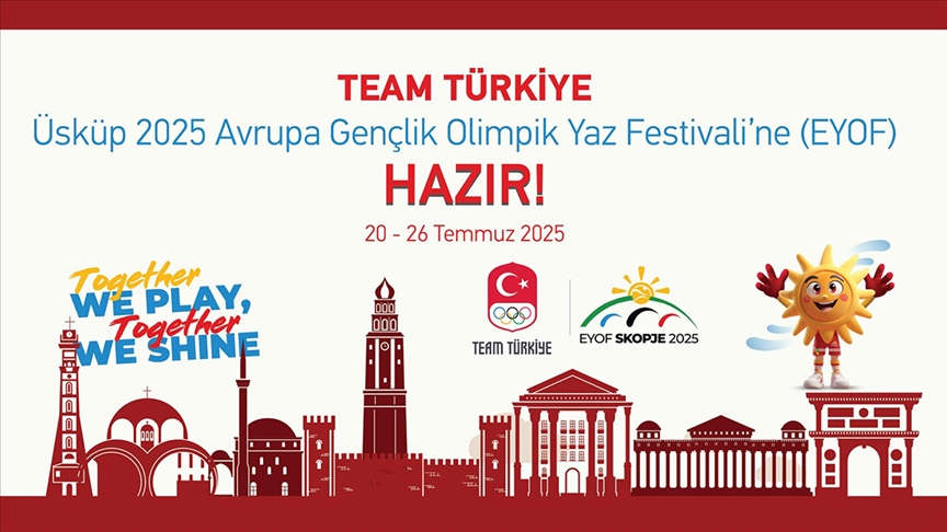 Türkiye'den 119 sporcu, 2025 Avrupa Gençlik Olimpik Yaz Festivali'ne katılacak