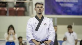 Milli tekvandocu Muhammed Emir Yılmaz, FISU 2025'te gümüş madalya kazandı