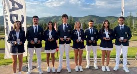 Kadın ve erkek golf milli takımları, Avrupa Takımlar Shield Şampiyonası'nda podyuma çıktı